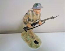 A Coalport figure, For King and Country The Soldier, limited edition number 451 of 1500.