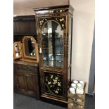 A Japanese style lacquered display cabinet CONDITION REPORT: 61cm wide by 40cm deep