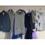 A small quantity of clothing to include gent's jacket, XXL toweling cloak,