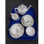 A tray of Coalport My Fair Lady tea china