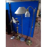 Four decorative floor lamps (continental wired)