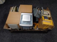 A box of Sanyo mini system,