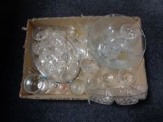 A box of crystal and glass