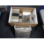 A box of new bedding and linen including Kelly Hoppen,