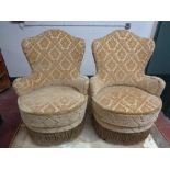 A pair of early twentieth century bedroom chairs CONDITION REPORT: 81cm high