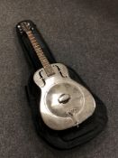 A Turner Guitars single cone resonator,