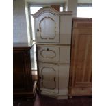 A nineteenth century painted corner cabinet