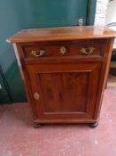 A nineteenth century mahogany side cabinet