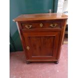 A nineteenth century mahogany side cabinet