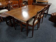 An Afrormosia mid century teak dining table by Richard Hornby for Fyne Lady of Banbury,