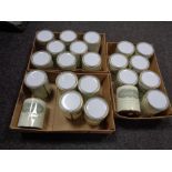 Twenty-two tins of Everlong chalk furniture paint