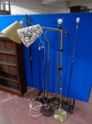 Five contemporary floor lamps (continental wired)