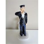 A Coalport figure, For King and Country The Sailor, limited edition number 23 of 1500 (a/f).