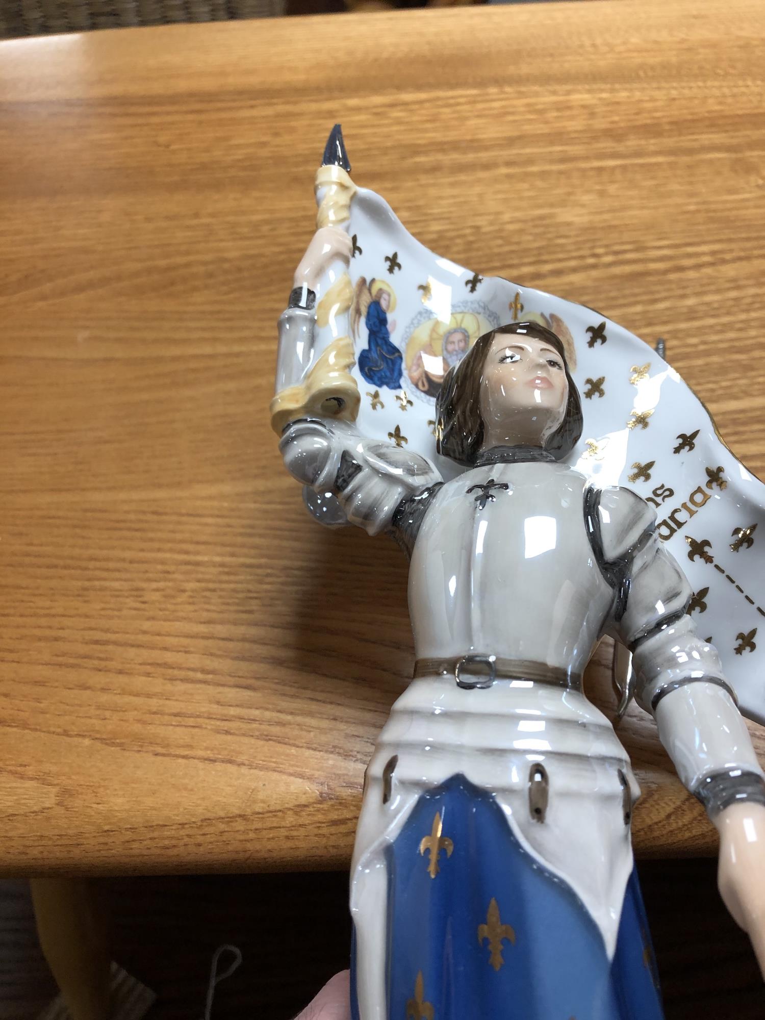 A Coalport figure, Joan of Arc, limited edition number 130 of 950. - Image 3 of 3