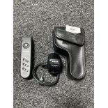 A Nikon ML-3 modulite remote control set, in black vinyl carry pouch.