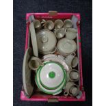 A box of Denby ware and china