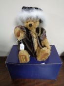 A limited edition brown mohair Teddy bear by Hermann, special edition of King Henry VIII.