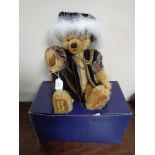 A limited edition brown mohair Teddy bear by Hermann, special edition of King Henry VIII.
