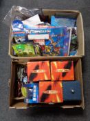 Two boxes of Dr Who toys etc