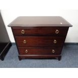 A Stag three drawer chest