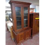 An nineteenth century mahogany bookcase CONDITION REPORT: 105cm wide by 52cm deep