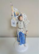 A Coalport figure, Joan of Arc, limited edition number 130 of 950.