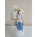 A Coalport figure, Joan of Arc, limited edition number 130 of 950.