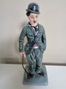 A Royal Doulton figure, Charlie Chaplin, limited edition number 2197 of 5000.