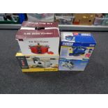 Four boxed electrical items - slow cooker, deep fryer,