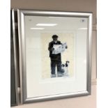 Alexander Millar : The Racing Post, giclee print in colours, numbered 85/395, signed in pencil,