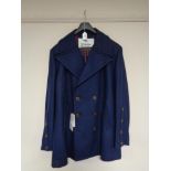 A Vivienne Westwood navy peacoat, unworn, with retail tags, size 54.
