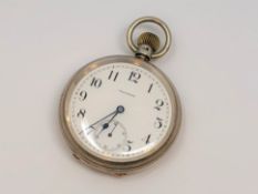 A high quality Waltham silver pocket watch (American Watch Company) no.