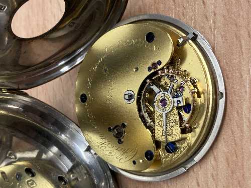 A good quality silver half hunter pocket watch by Charles Frodsham, 84 Strand, London, No. 02737. - Image 2 of 4