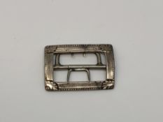 A Georgian silver shoe buckle