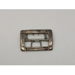 A Georgian silver shoe buckle