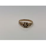 A gold diamond solitaire ring, approx. 0.2 carat, size O CONDITION REPORT: 1.