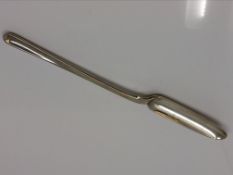 A Georgian silver marrow scoop, William Chawner,