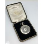 A silver half hunter pocket watch signed Northern Goldsmiths Co.