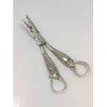 A good quality pair of silver grape scissors