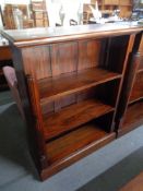 A good quality reproduction mahogany bookcase