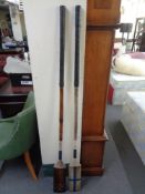 A pair of decorative oars