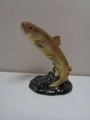 A Beswick figure of a trout model 1032