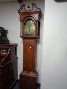 An early nineteenth century longcased clock with brass dial by Jos.