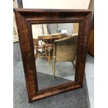 A nineteenth century mahogany framed mirror CONDITION REPORT: Outer frame