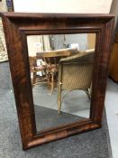 A nineteenth century mahogany framed mirror CONDITION REPORT: Outer frame