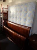 A Willis and Gambier 6' sleigh bed with interior by Kozee Sleep Ascot CONDITION REPORT: