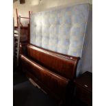 A Willis and Gambier 6' sleigh bed with interior by Kozee Sleep Ascot CONDITION REPORT: