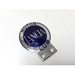 A vintage motor car badge - Lancia motor club.