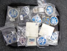 A quantity of RAC car badges