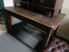 An antique pine table